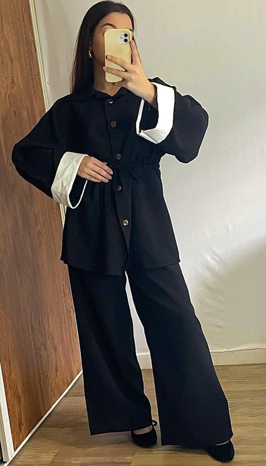 Ensemble cintré noir